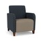 Lesro Siena Lounge Reception Guest Chair, Walnut, RS NightSky Back, MD Farro Seat, RS NightSky Panels SN1101 - alternate 1